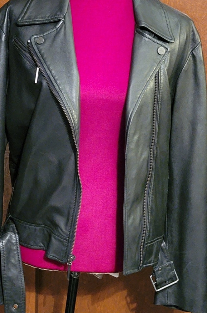 Kenneth Cole Moto Leather jacket